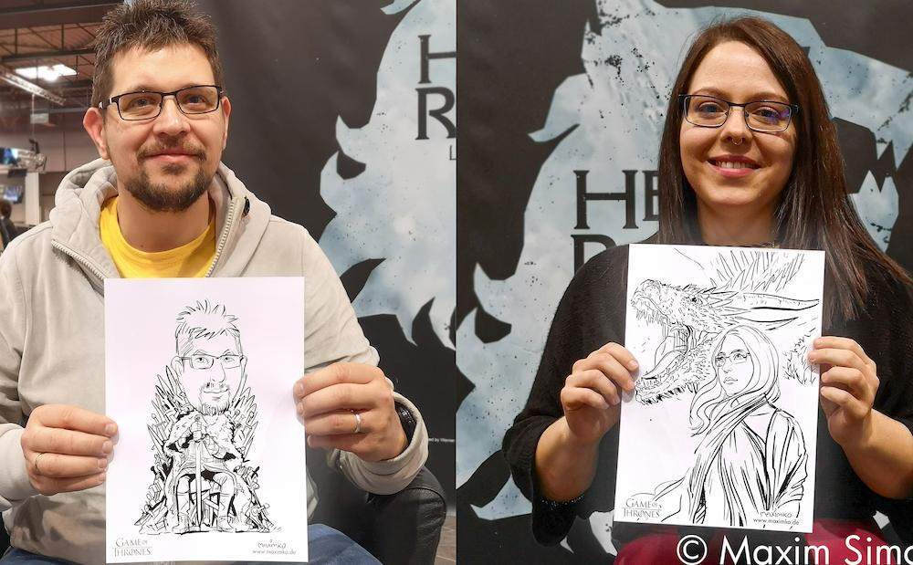 Live Caricature for Warner Bros. on Games Com